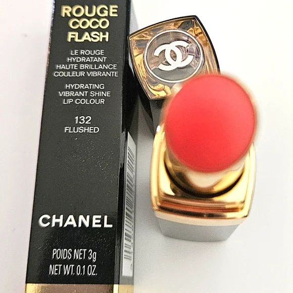CHANEL ROUGE COCO FLASH #132 Flushed NIB WITH BAG! - Picture 1 of 4